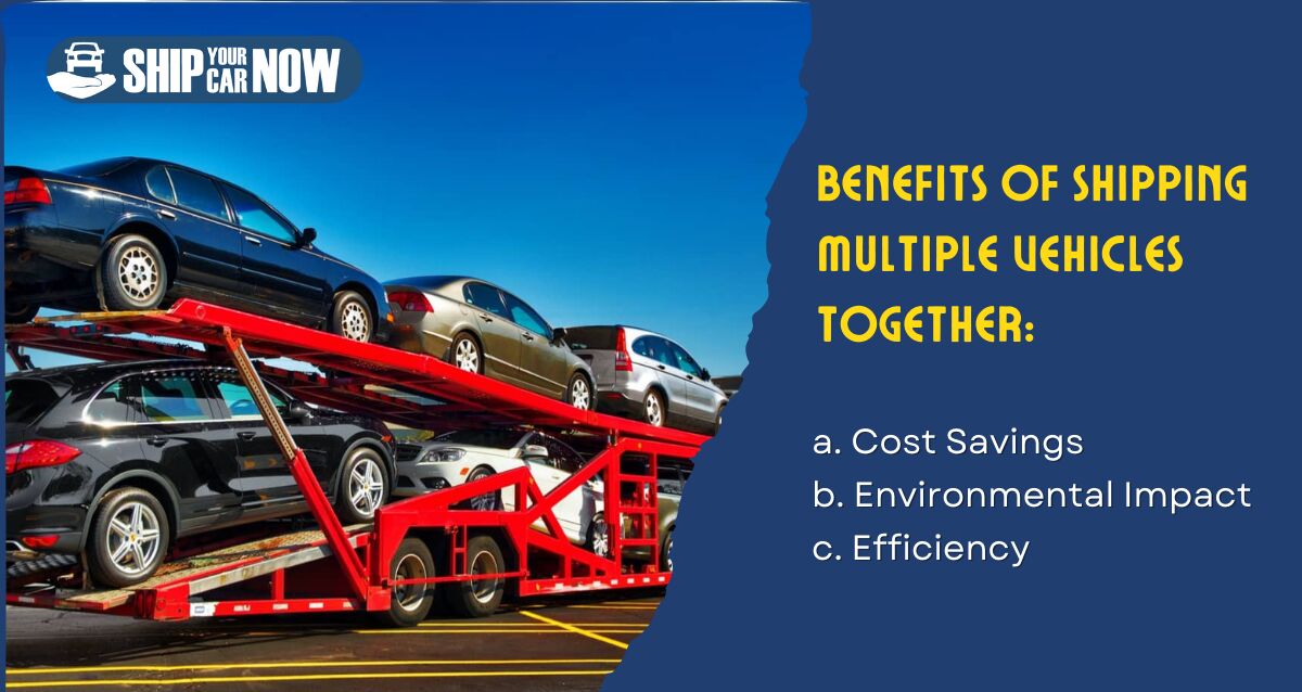 Benefits of Shipping Multiple Vehicles Together