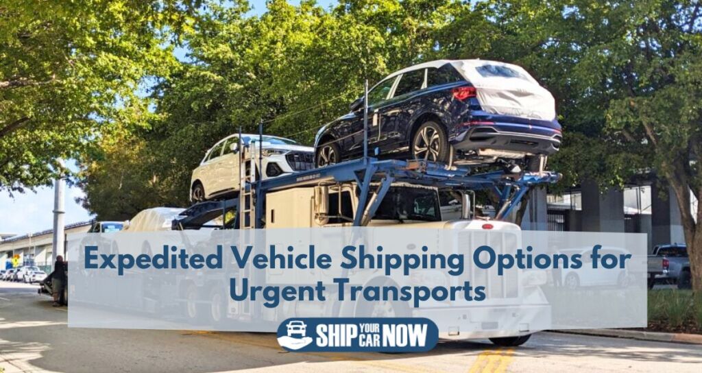 Expedited Vehicle Shipping Options for Urgent Transports